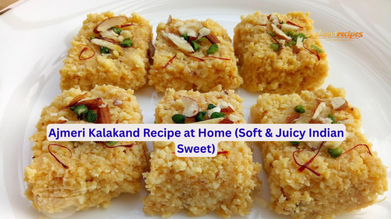 Ajmeri Kalakand Recipe at Home (Soft & Juicy Indian Sweet)