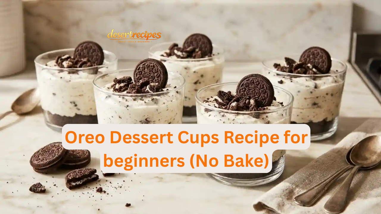 Oreo Dessert Cups Recipe for beginners (No Bake)